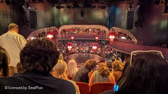 August Wilson Theatre Mezzanine F107 view from seat photo
