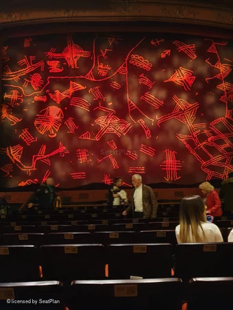 Lyceum Theatre Stalls K26 view from seat photo