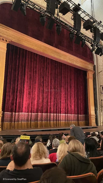 Majestic Theatre Orchestra J15 view from seat photo