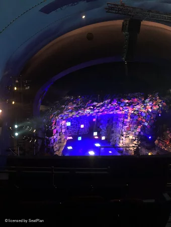 Cambridge Theatre Upper Circle K37 view from seat photo