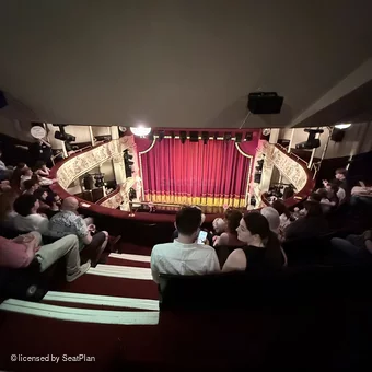 Garrick Theatre Grand Circle E11 view from seat photo