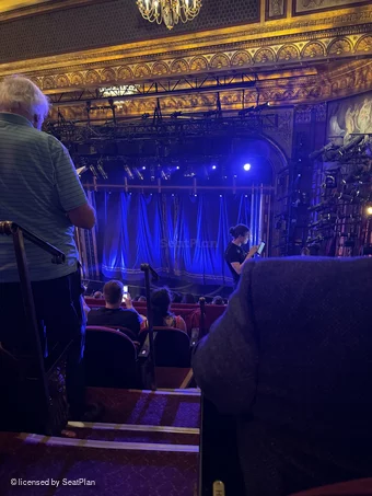 Lena Horne Theatre Rear Mezzanine J2 view from seat photo