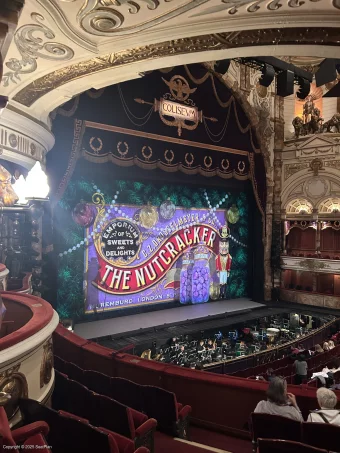 London Coliseum Dress Circle F59 view from seat photo