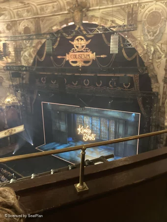 London Coliseum Balcony B6 view from seat photo