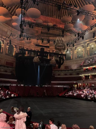 Royal Albert Hall Stalls J 8 65 view from seat photo