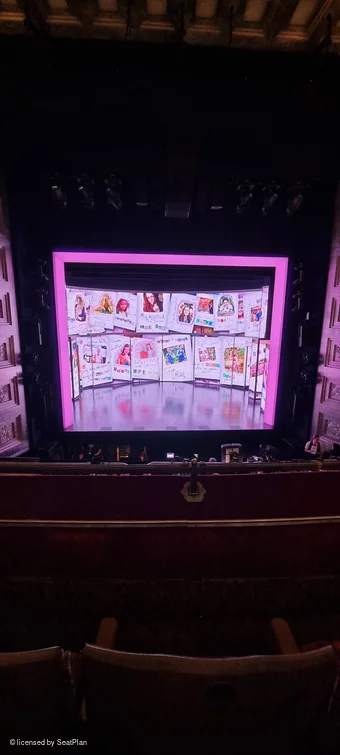 Savoy Theatre Dress Circle B17 view from seat photo