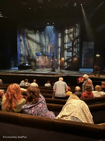 Barbican Theatre Stalls J11 view from seat photo