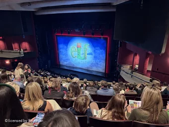 Marquis Theatre Mezzanine H22 view from seat photo