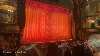 New Amsterdam Theatre Orchestra Q23 view from seat photo