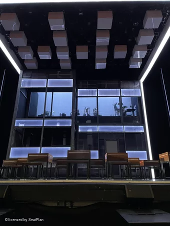 Peacock Theatre Stalls A10 view from seat photo