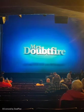 Shaftesbury Theatre Stalls T24 view from seat photo