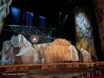 His Majesty's Theatre Stalls B29 view from seat photo