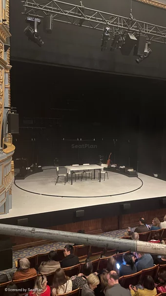 Harold Pinter Theatre Dress Circle A17 view from seat photo