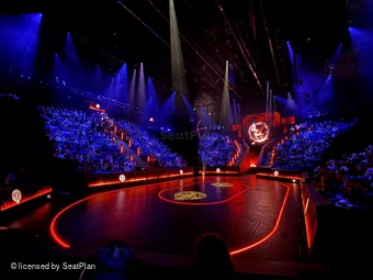 Troubadour Canary Wharf Theatre District 2 B79 view from seat photo