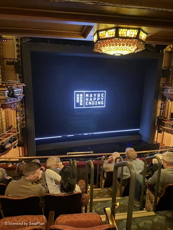 Belasco Theatre Mezzanine F3 view from seat photo