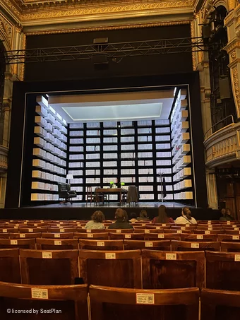 Harold Pinter Theatre Stalls L8 view from seat photo