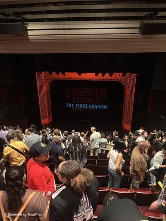 Marquis Theatre Mezzanine L110 view from seat photo