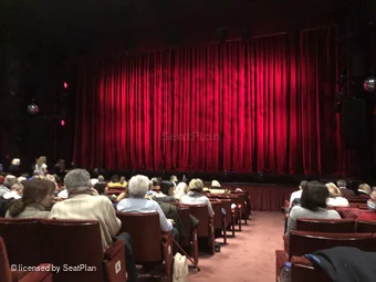Peacock Theatre Stalls N8 view from seat photo