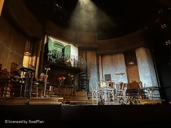 Lyric Theatre Stalls D19 view from seat photo