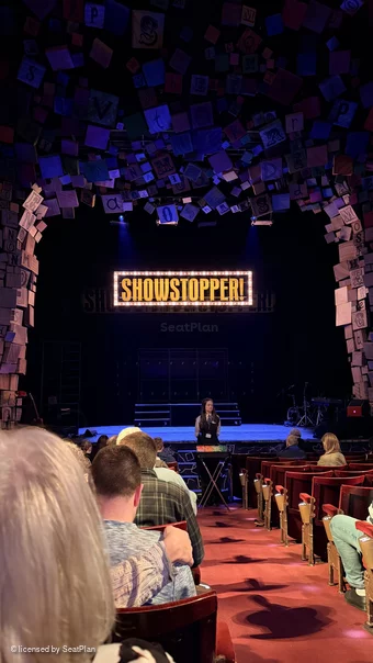 Cambridge Theatre Stalls M18 view from seat photo