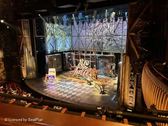 Stephen Sondheim Theatre Mezzanine AA8 view from seat photo