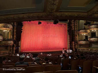 New Amsterdam Theatre Orchestra U1 view from seat photo