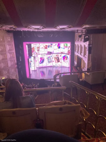 Savoy Theatre Dress Circle J1 view from seat photo