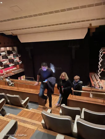 Royal Festival Hall Balcony F5 view from seat photo