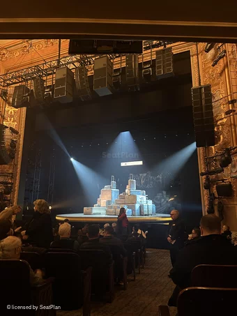 Longacre Theatre Orchestra N1 view from seat photo