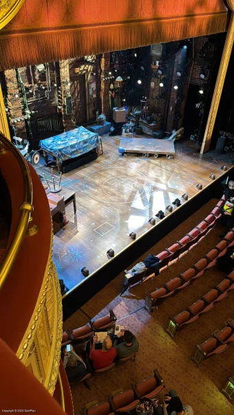 James Earl Jones Theatre Balcony Left Box D2 view from seat photo