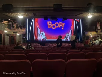 Broadhurst Theatre Orchestra R11 view from seat photo