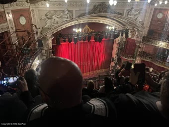 New Wimbledon Theatre Upper Circle H32 view from seat photo