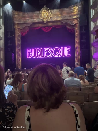 Savoy Theatre Stalls L11 view from seat photo