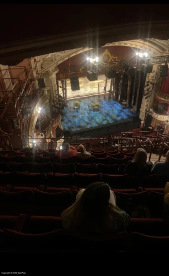 New Wimbledon Theatre Upper Circle J34 view from seat photo