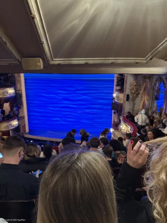 Novello Theatre Dress Circle H3 view from seat photo