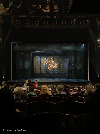 London Coliseum Stalls Q7 view from seat photo