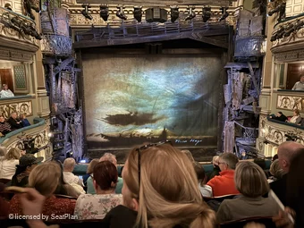 Sondheim Theatre Dress Circle E17 view from seat photo