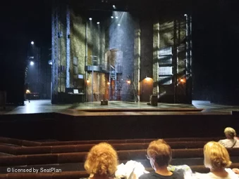 Barbican Theatre Stalls G25 view from seat photo