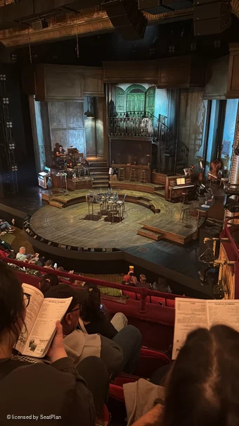 Walter Kerr Theatre Mezzanine D24 view from seat photo