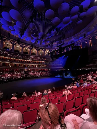 Royal Albert Hall Stalls L 10117 view from seat photo