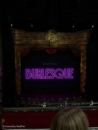 Savoy Theatre Dress Circle B17 view from seat photo
