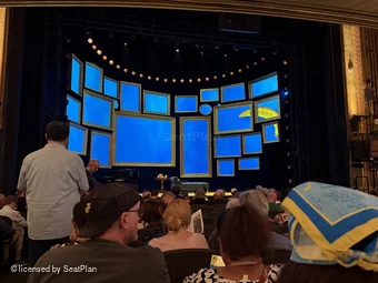 Nederlander Theatre Orchestra M114 view from seat photo