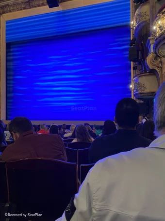 Novello Theatre Stalls N4 view from seat photo