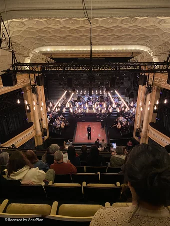 Hudson Theatre Balcony G110 view from seat photo