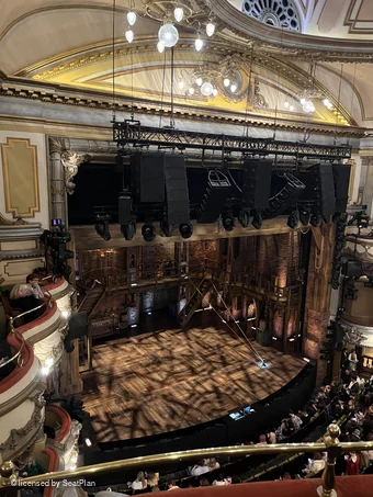 Victoria Palace Theatre Grand Circle B38 view from seat photo