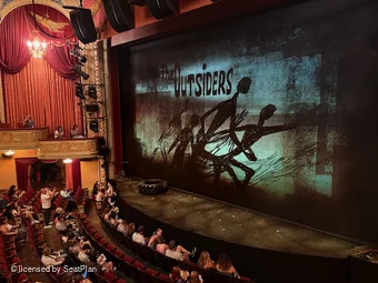 Bernard B. Jacobs Theatre Mezzanine A14 view from seat photo