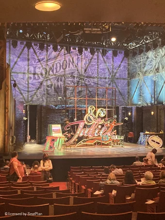 Stephen Sondheim Theatre Orchestra S11 view from seat photo