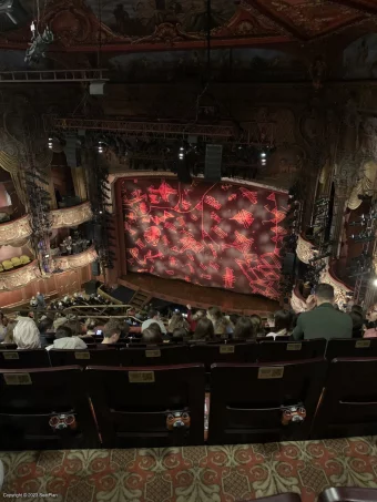 Lyceum Theatre Grand Circle H9 view from seat photo