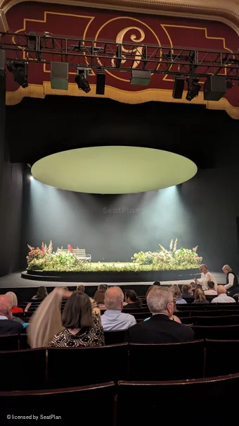 Garrick Theatre Stalls K16 view from seat photo