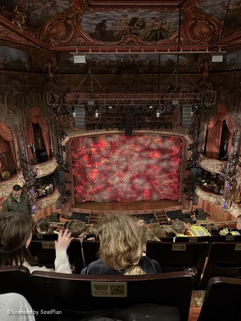 Lyceum Theatre Grand Circle F28 view from seat photo